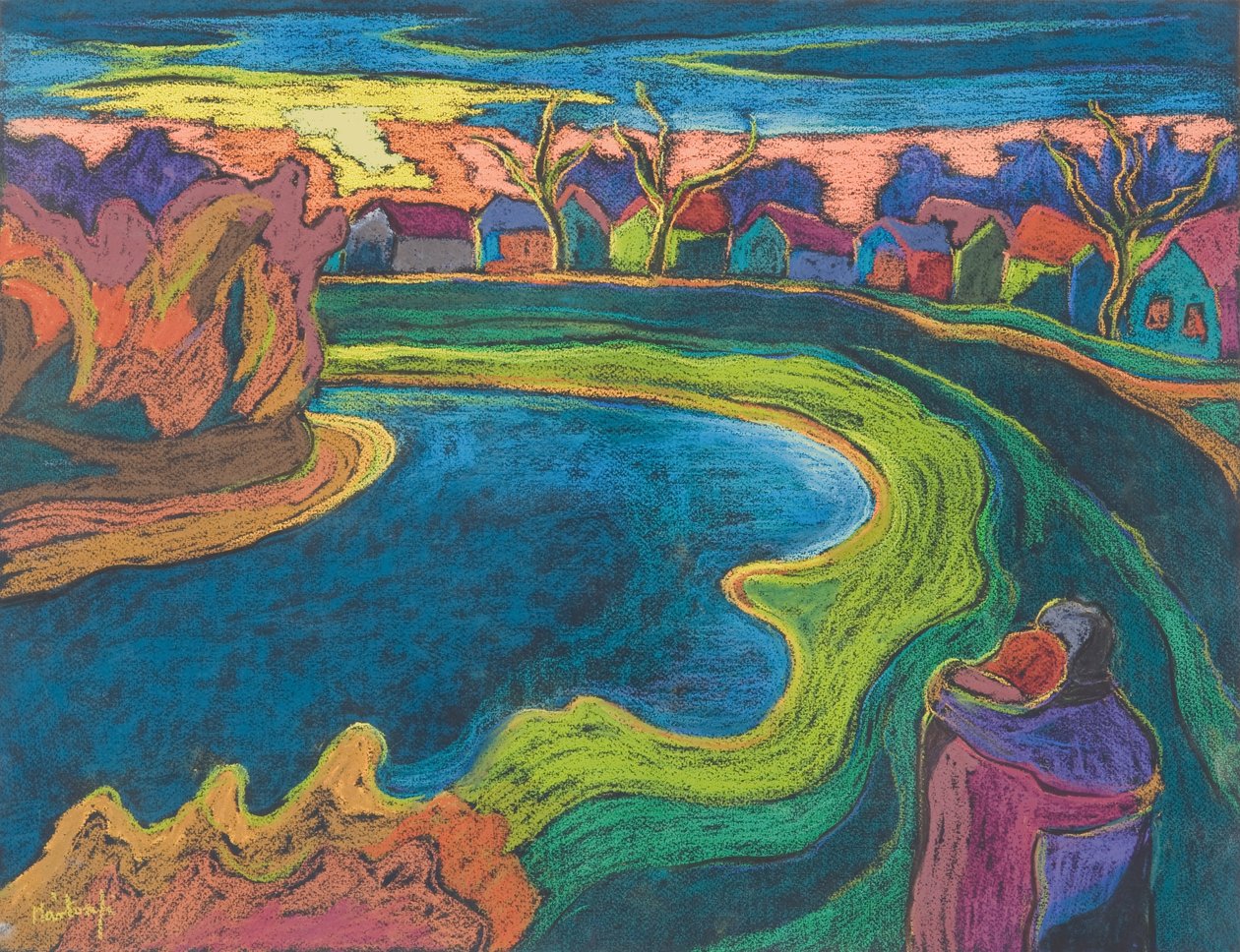 Geç Randevu, 2006 (kağıt üzerinde pastel) by Marta Martonfi Benke