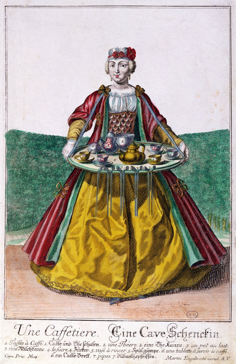 ದಿ ಕಾಫಿ ಮೇಕರ್, c.1735 ಟರ್ಕ್ by Martin Engelbrecht