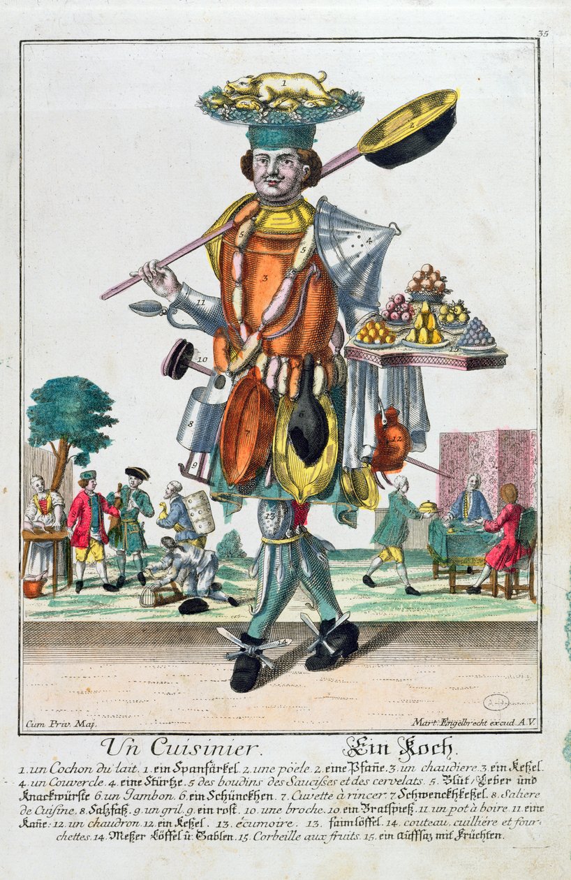Aşçı, c.1735 by Martin Engelbrecht