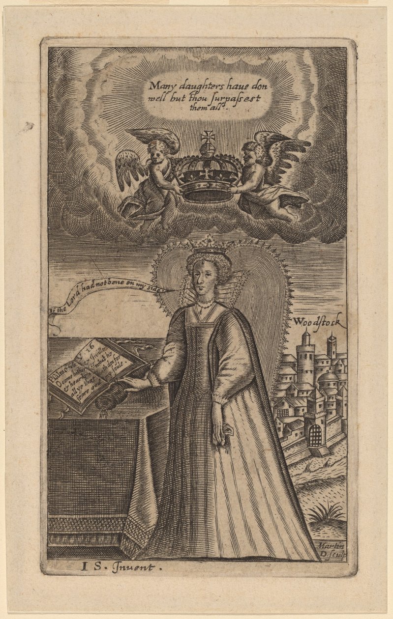 Kraliçe Elizabeth by Martin Droeshout