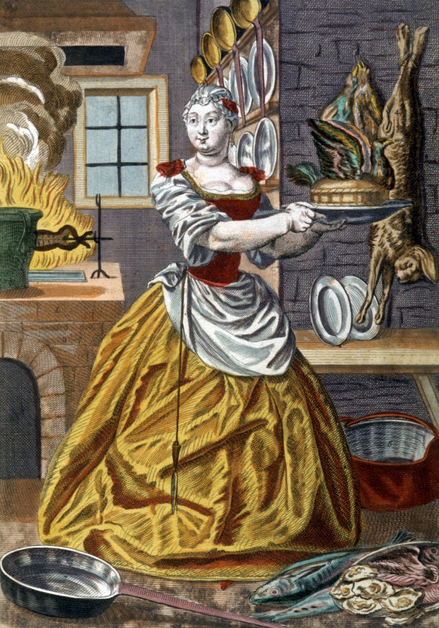 Ocak, 1750 dolayları (gravür) by Martin Engelbrecht