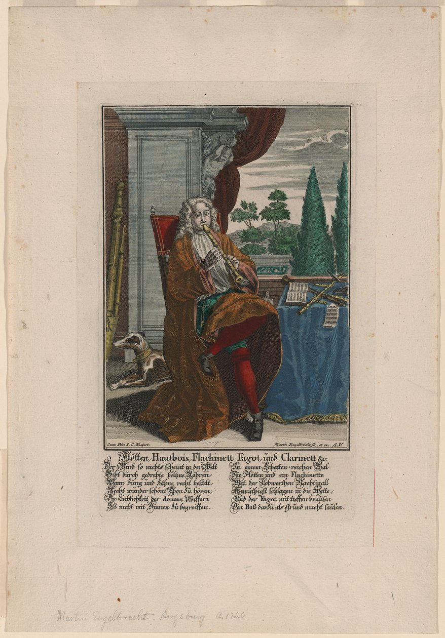 Nefesli Çalgılar, yaklaşık 1720-1730 by Martin Engelbrecht