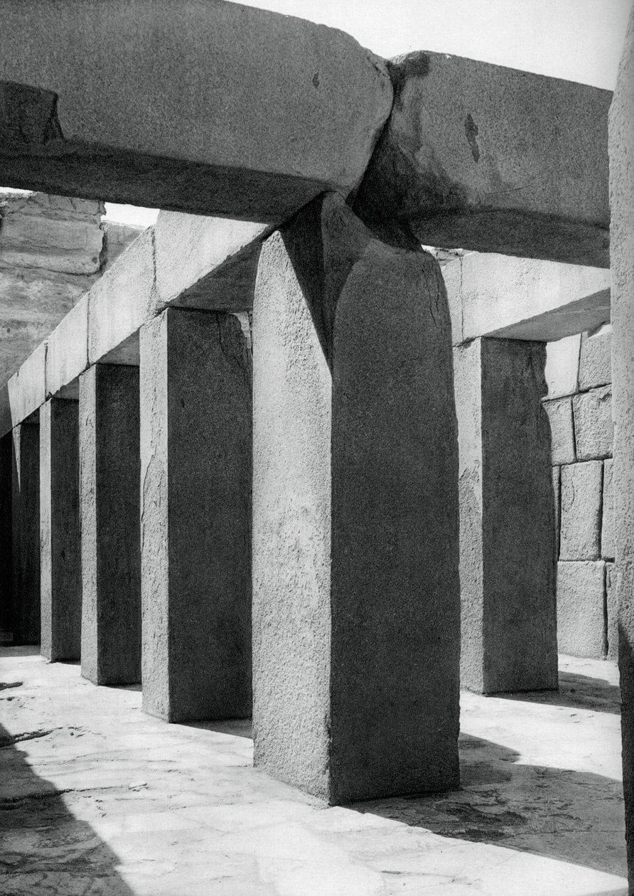 Granit tapınağı, Giza, Mısır, 1937 by Martin Hurlimann