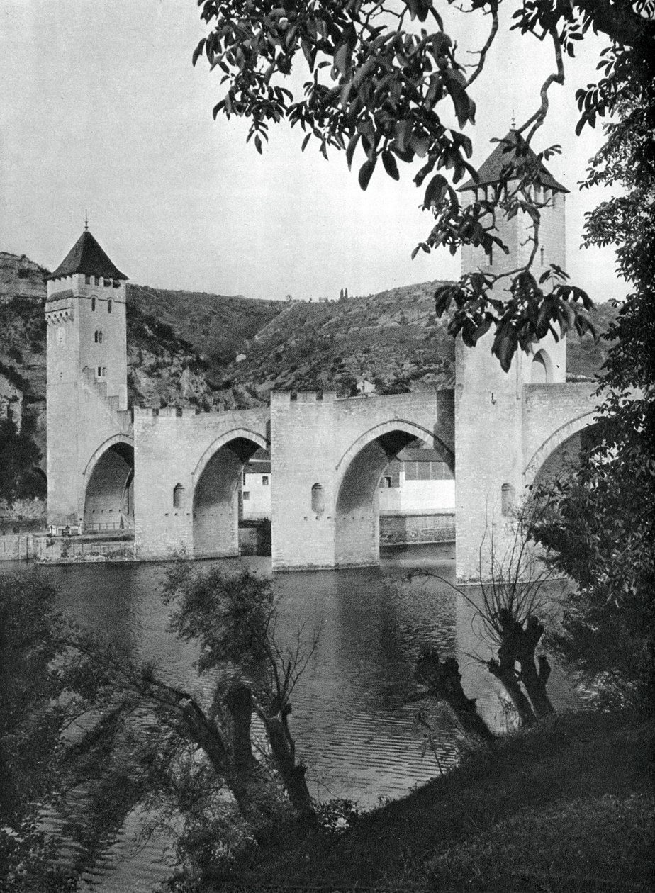 Valentre Köprüsü, Cahors, Fransa, 1937. by Martin Hurlimann