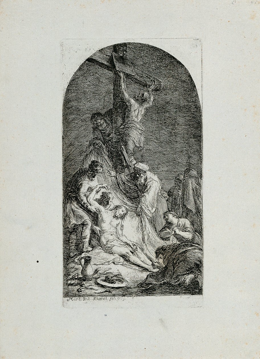 Haçtan iniş by Martin Johann Schmidt