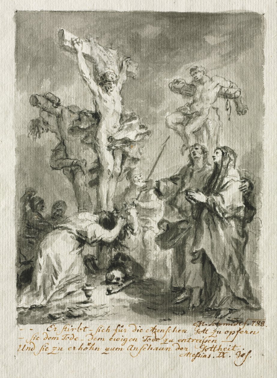 Çarmıha Gerilme, 1788. by Martin Johann Schmidt