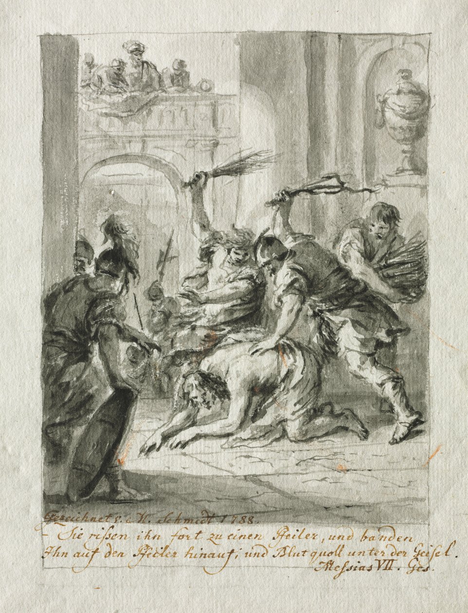 Kırbaçlanma, 1788. by Martin Johann Schmidt
