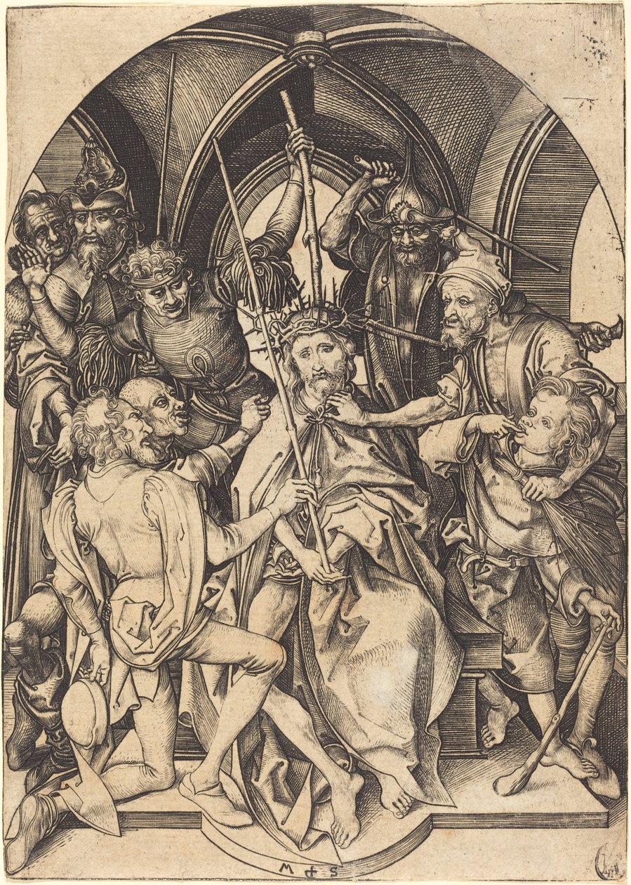 Dikenlerle Taçlandırılan İsa by Martin Schongauer