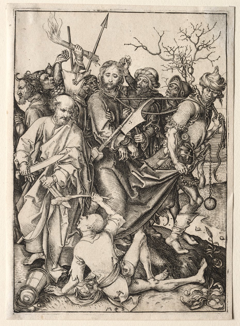 İsa Tutsak Alındı. by Martin Schongauer