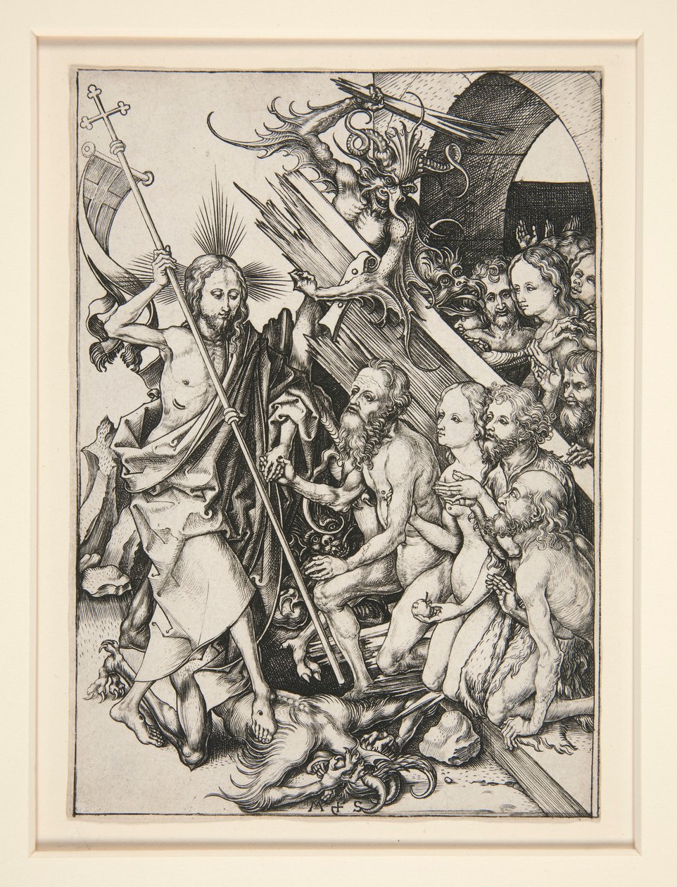 Christ in Limbo by Martin Schongauer