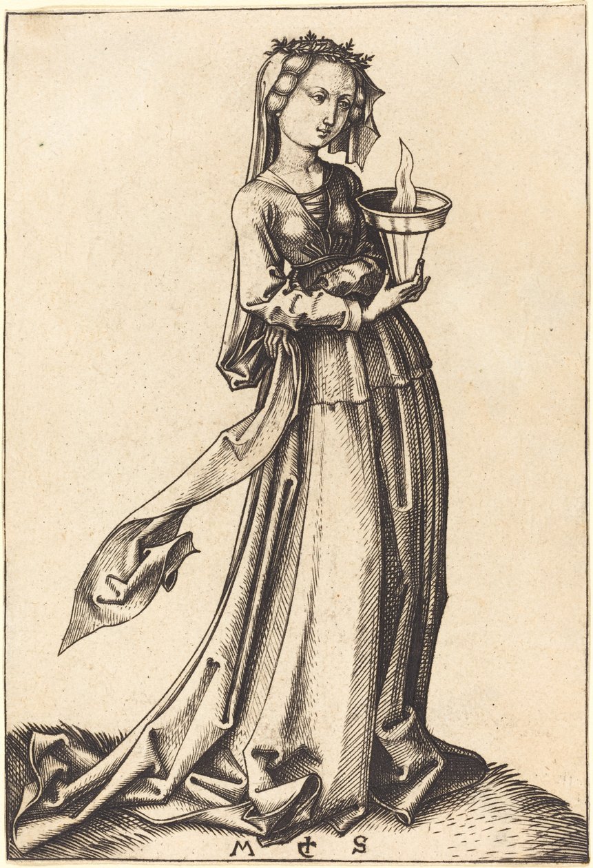 Dördüncü Bilge Bakire by Martin Schongauer