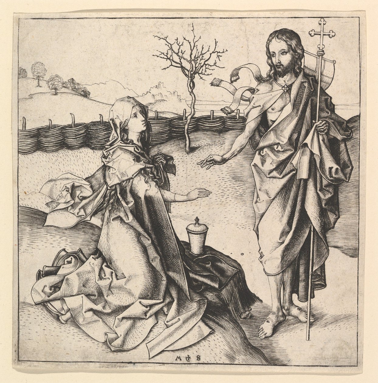 Noli me Tangere, ca. 1435-1491. by Martin Schongauer