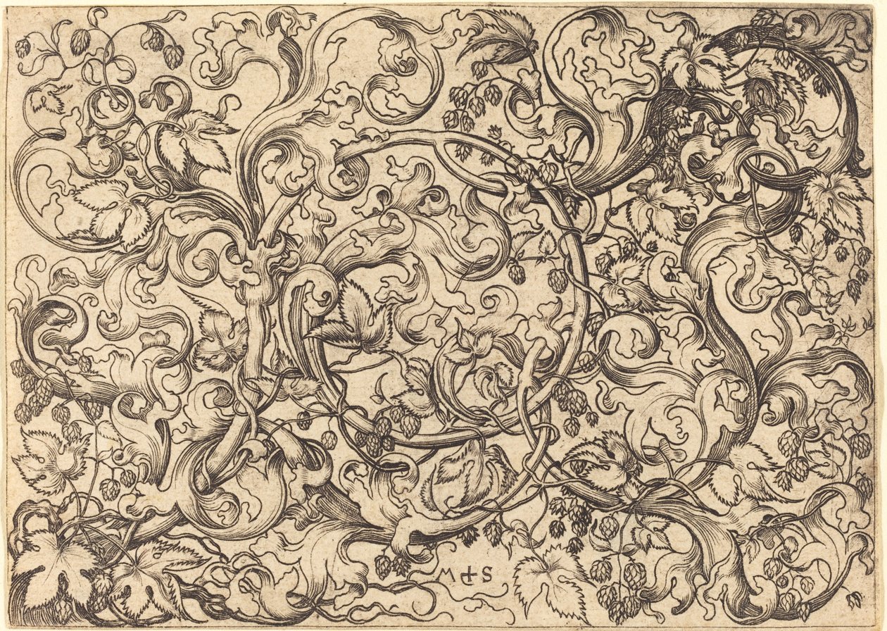 Hop Asma ile Süsleme by Martin Schongauer