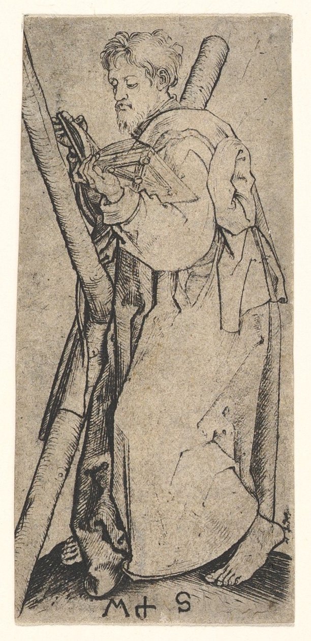 Aziz Andrew, yaklaşık 1435-1491. by Martin Schongauer