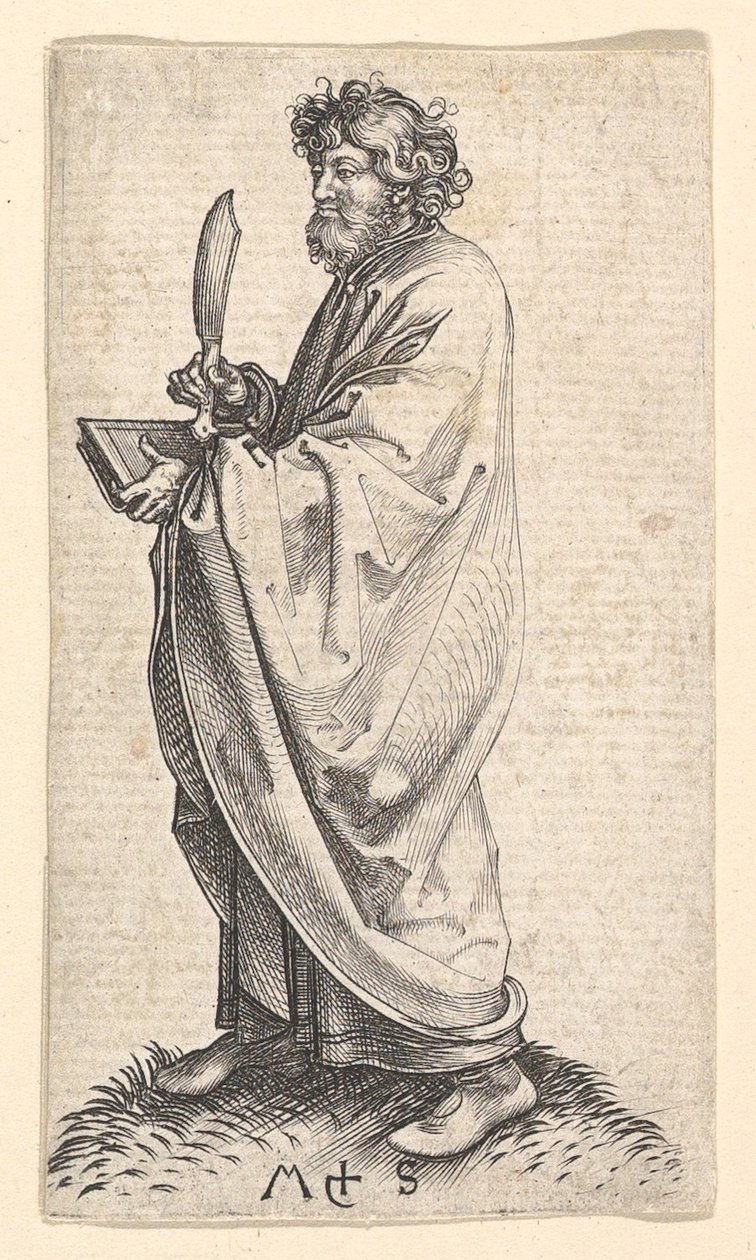 Aziz Bartholomew, yaklaşık 1435-1491. by Martin Schongauer