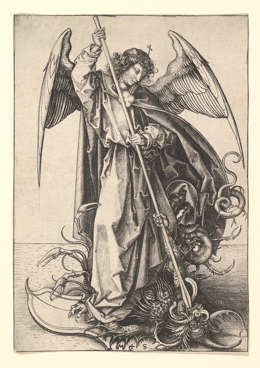 Aziz Michael, yaklaşık 1435-1491. by Martin Schongauer