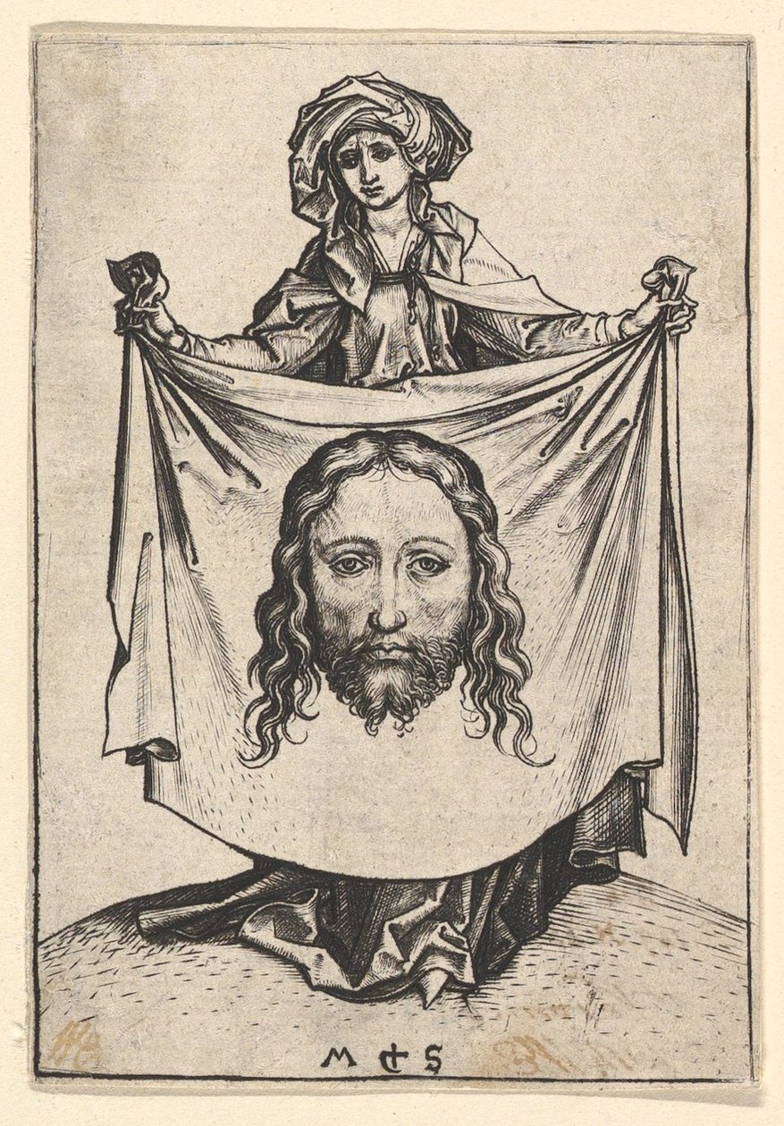 Aziz Veronica, yaklaşık 1435-1491. by Martin Schongauer