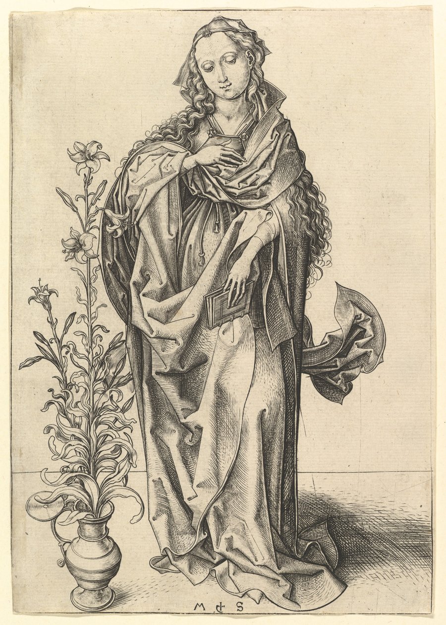 Müjde: Bakire, ca. 1435-1491. by Martin Schongauer