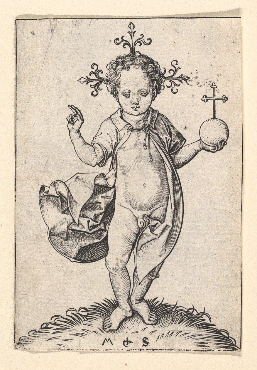 Küreli İsa Çocuk, 1469-1482. by Martin Schongauer
