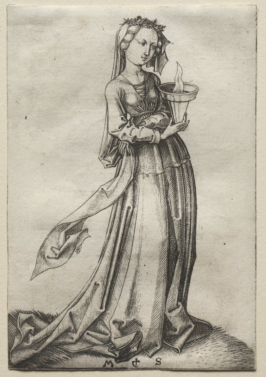 Dördüncü Bilge Bakire by Martin Schongauer