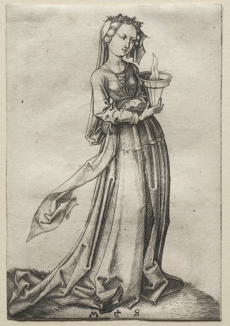 Dördüncü Bilge Bakire. by Martin Schongauer
