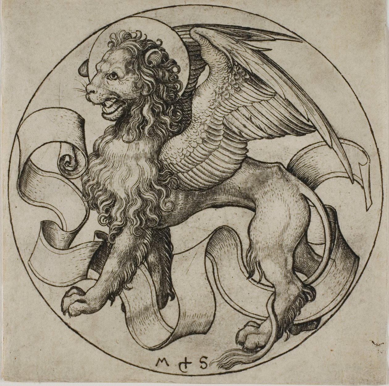 Aziz Mark Aslanı by Martin Schongauer