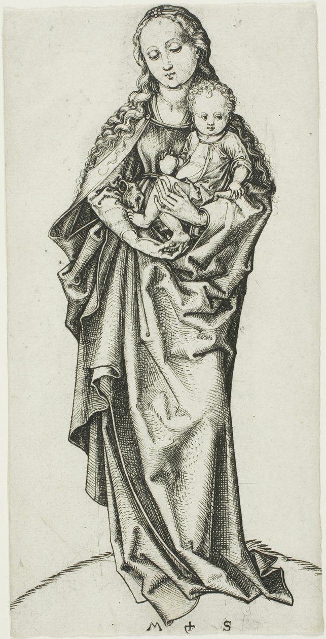 Elmalı Madonna ve Çocuk by Martin Schongauer
