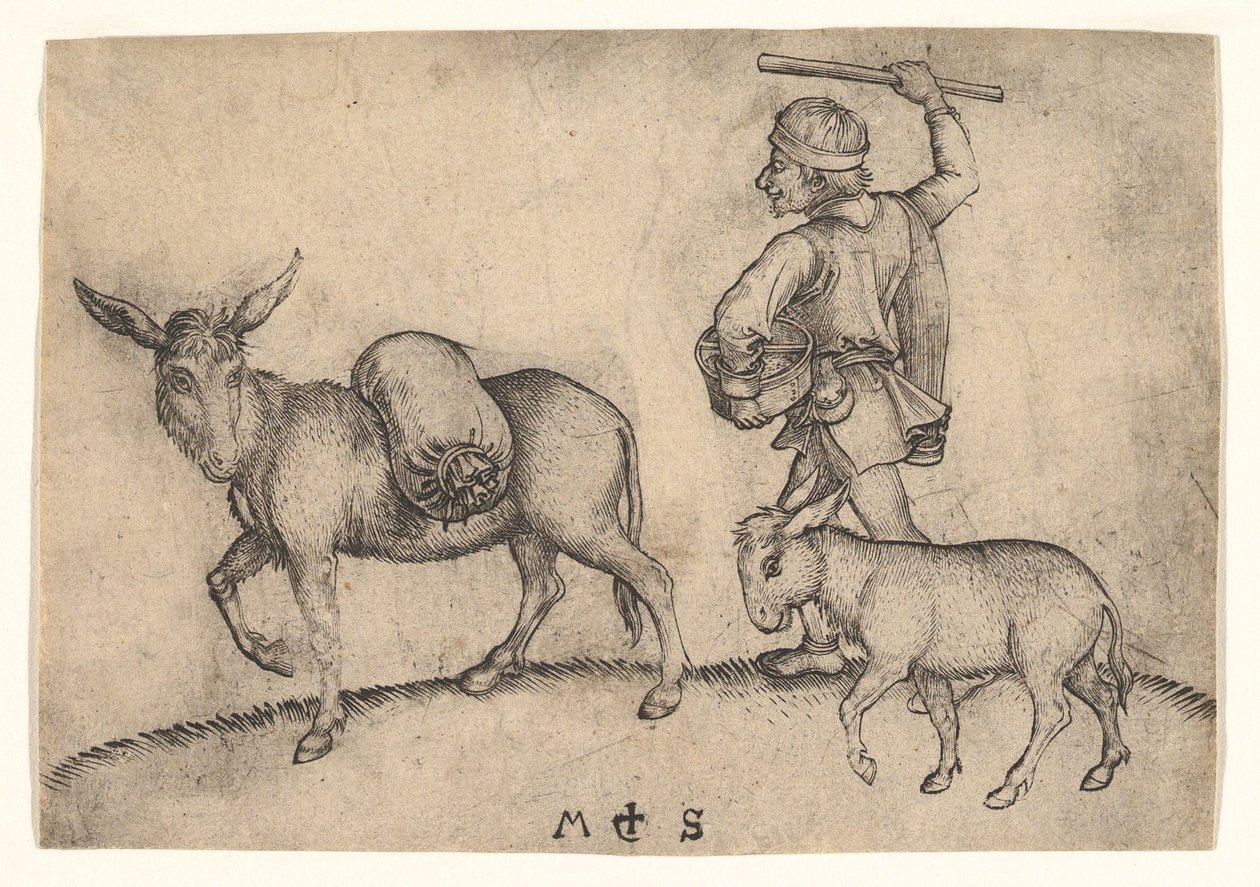 Miller, yaklaşık 1435-1491. by Martin Schongauer