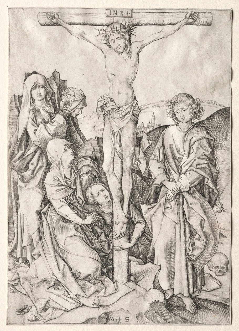 Tutku: Çarmıhtaki İsa. by Martin Schongauer