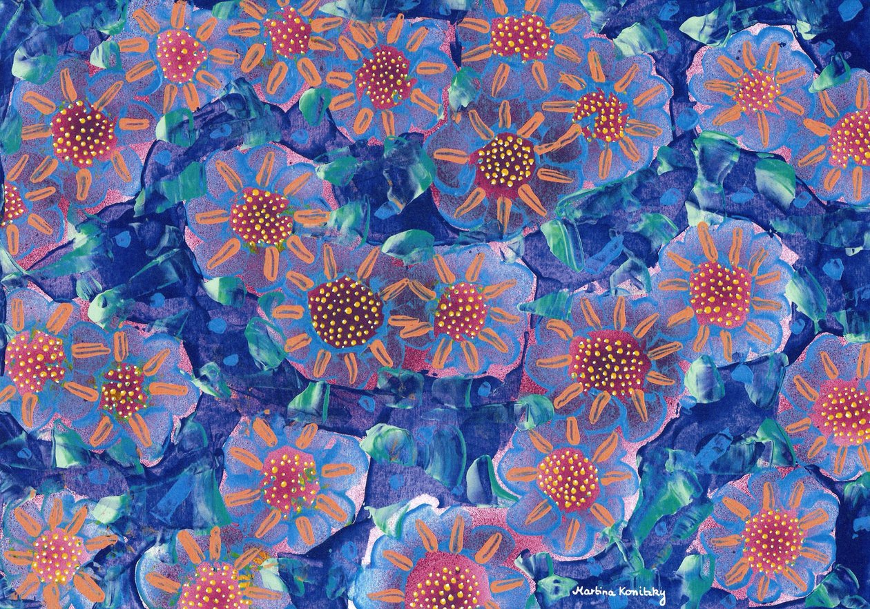 Büyükannemin bahçesindeki çiçekler by Martina Konitzky
