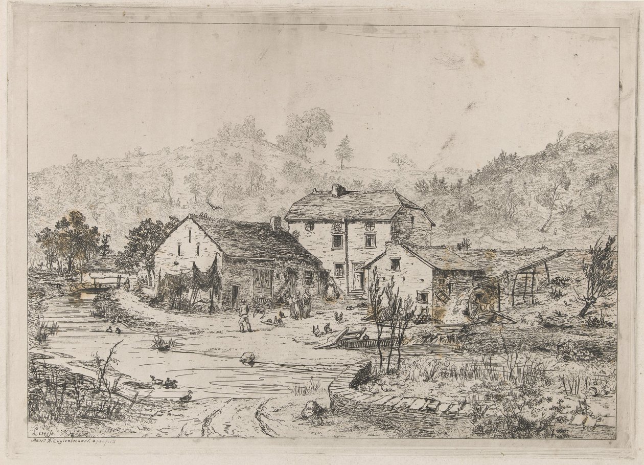 Su kenarında çiftlik evi by Martinus Antonius Kuytenbrouwer jr.