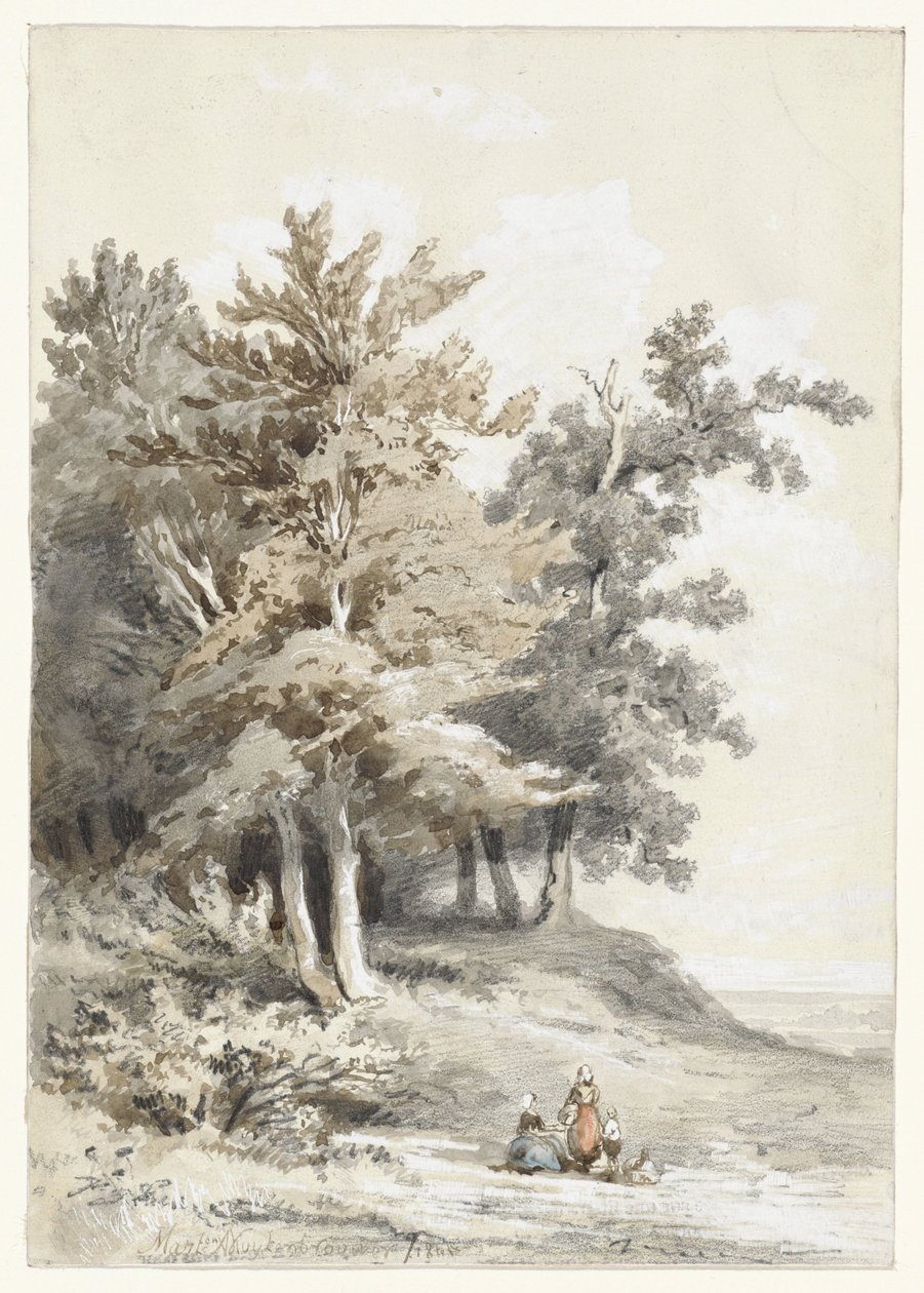 Rakamlarla orman kenarı by Martinus Antonius Kuytenbrouwer jr.