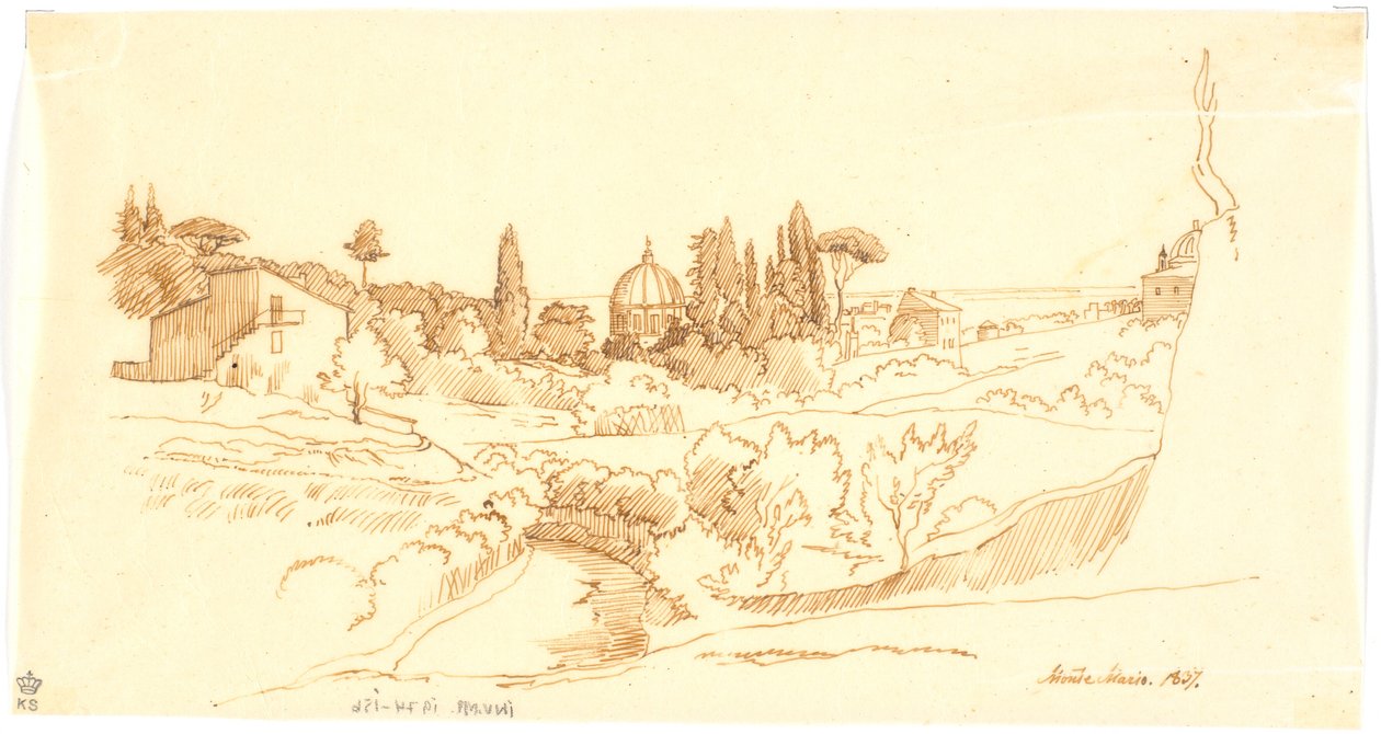 Monte Mario by Martinus Rørbye