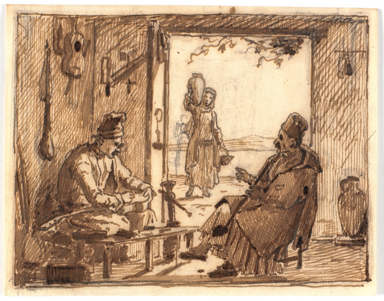 atölye sahnesi by Martinus Rørbye