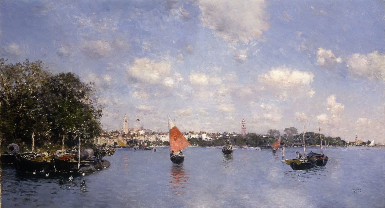 Venedik Görünümü, by Martín Rico y Ortega