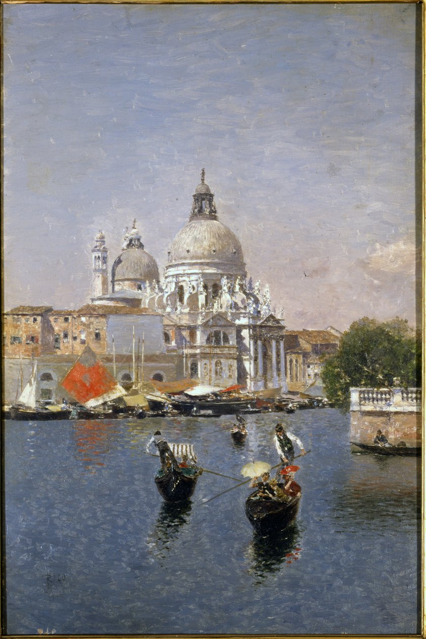 Santa Maria della Salute, Venedik by Martín Rico y Ortega