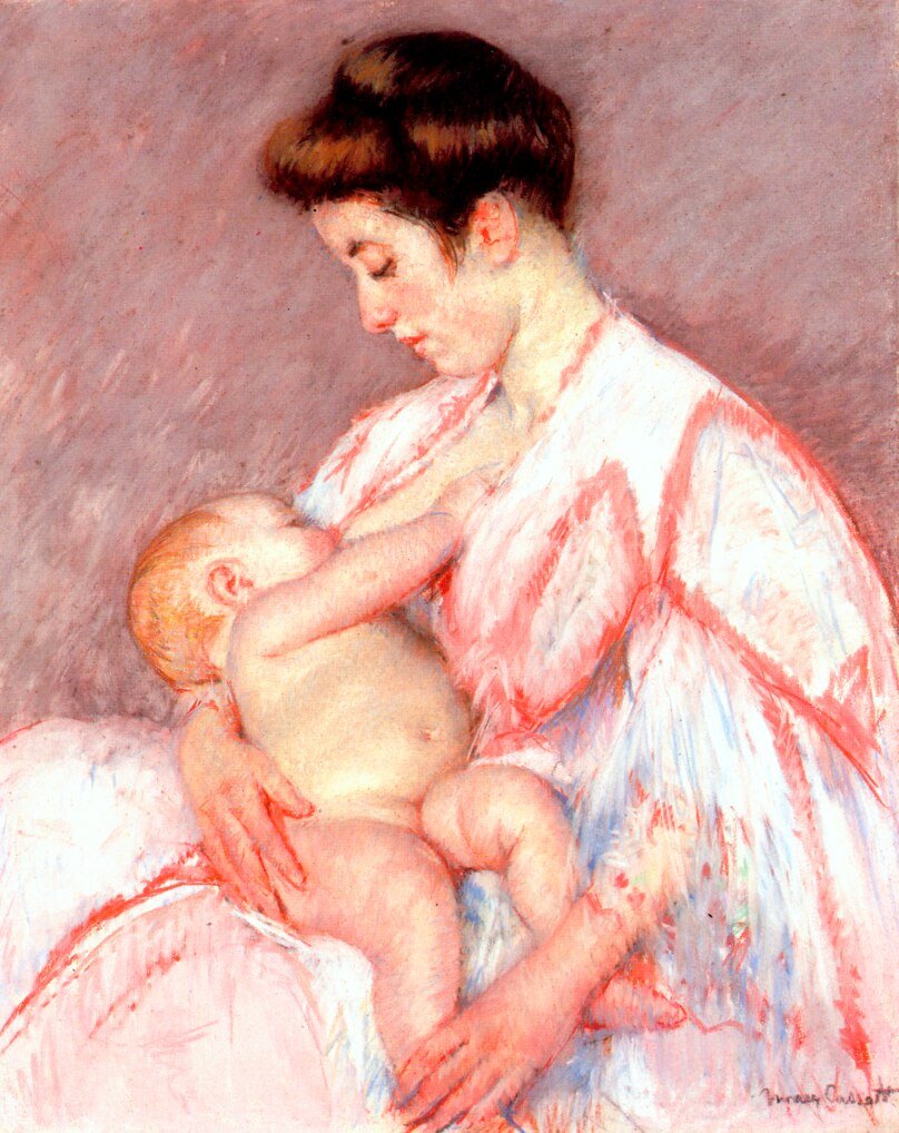 Bebek John Hemşirelik by Mary Cassatt