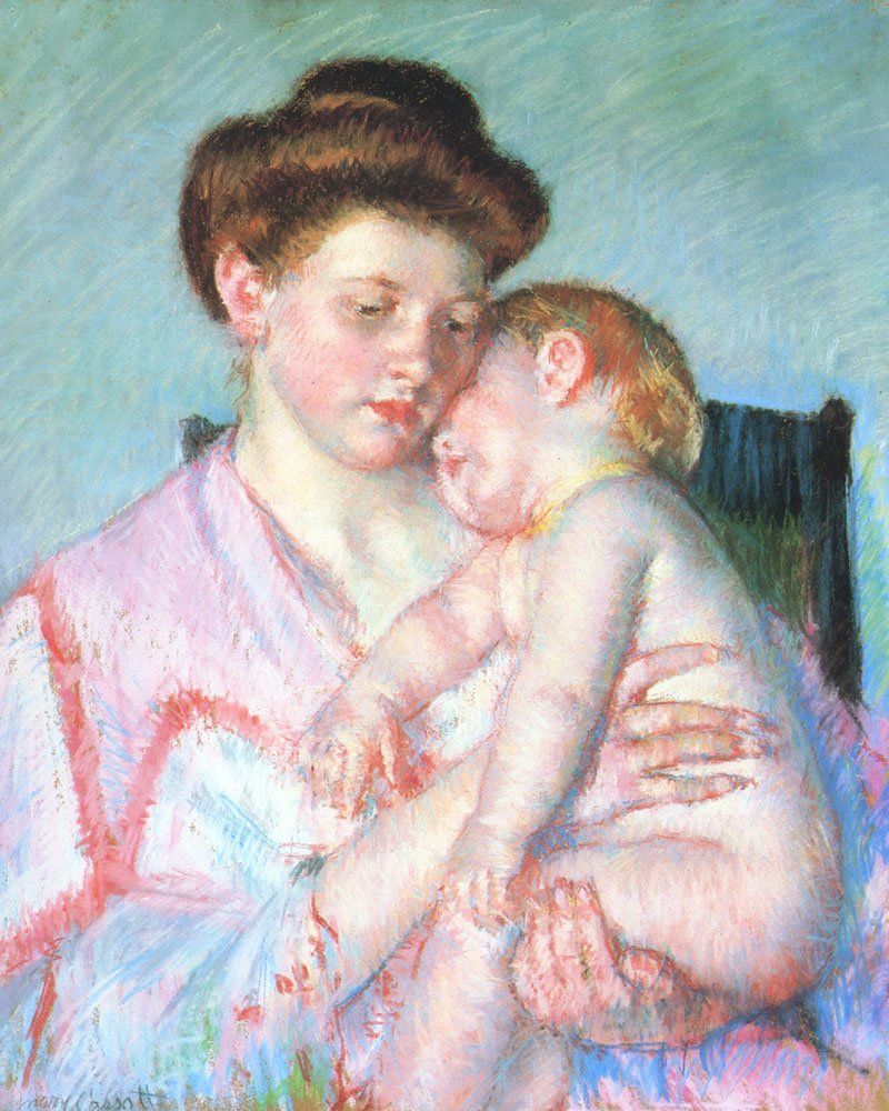 uykulu bebek by Mary Cassatt