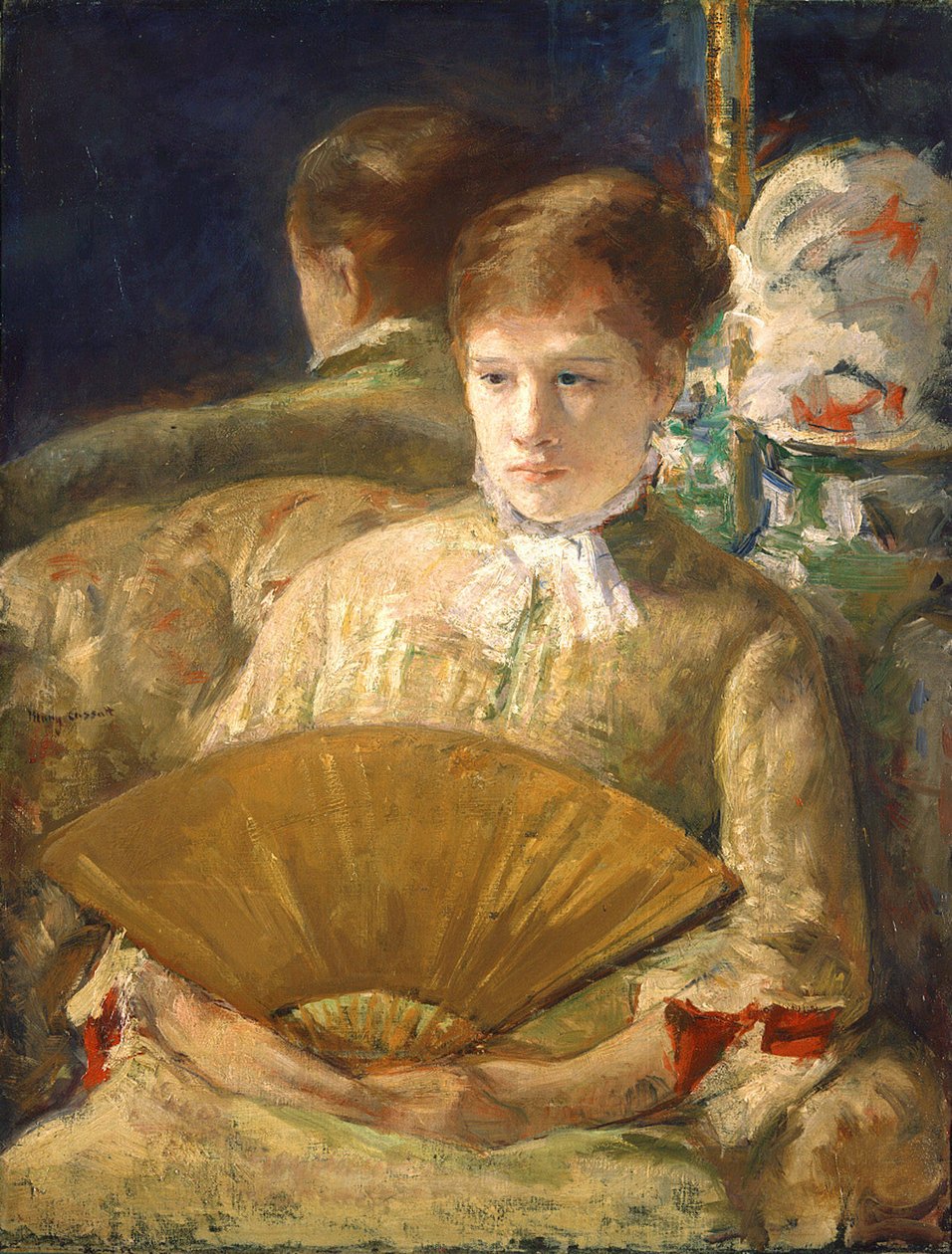 Hayranı olan kadın by Mary Cassatt