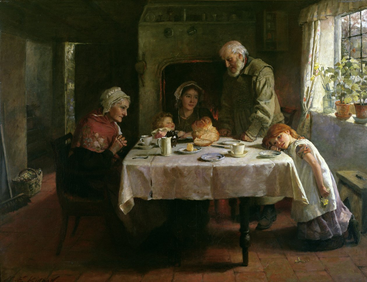 Akşam yemeğinden önce Grace by Mary Evelina Kindon