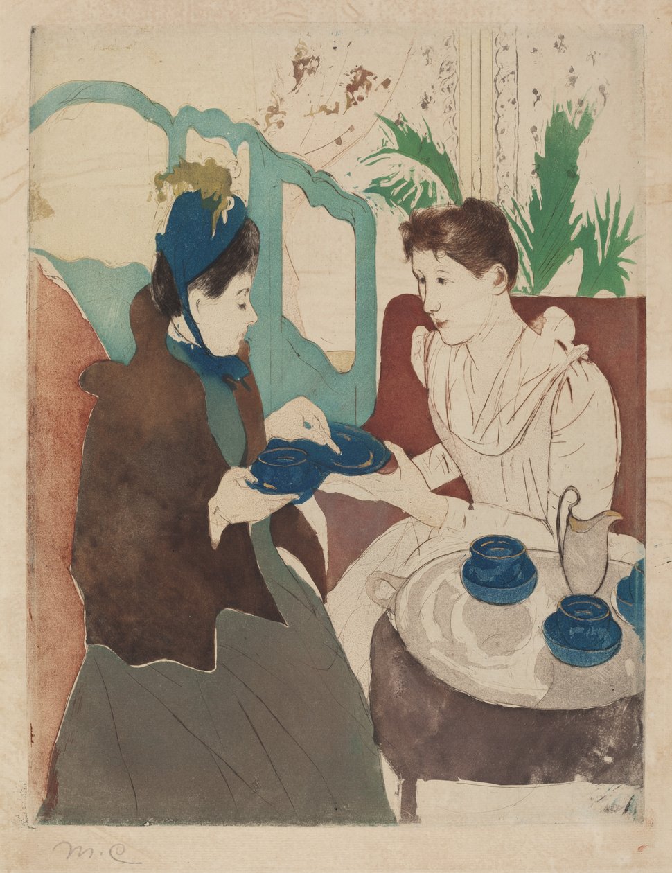 İkindi Çayı Partisi, 1890-1891. by Mary Cassatt