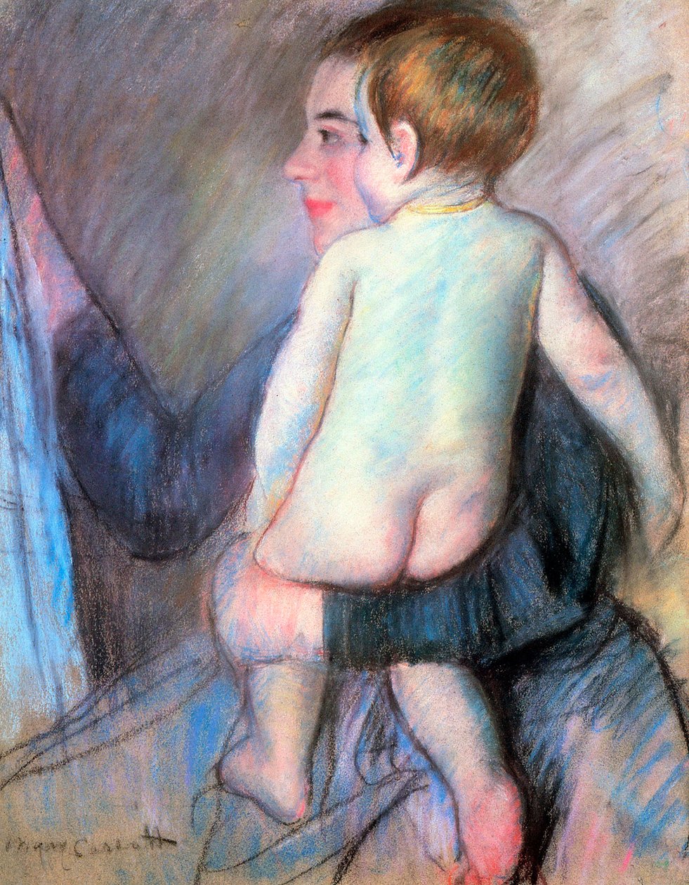 Pencerede, 1889. by Mary Cassatt