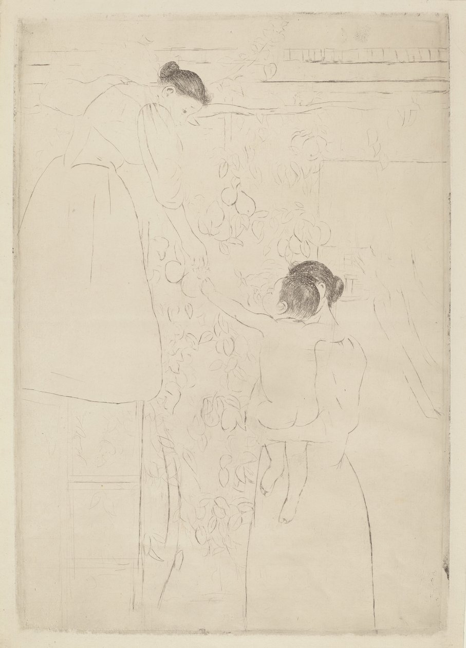 Meyve Toplama, c. 1893. by Mary Cassatt