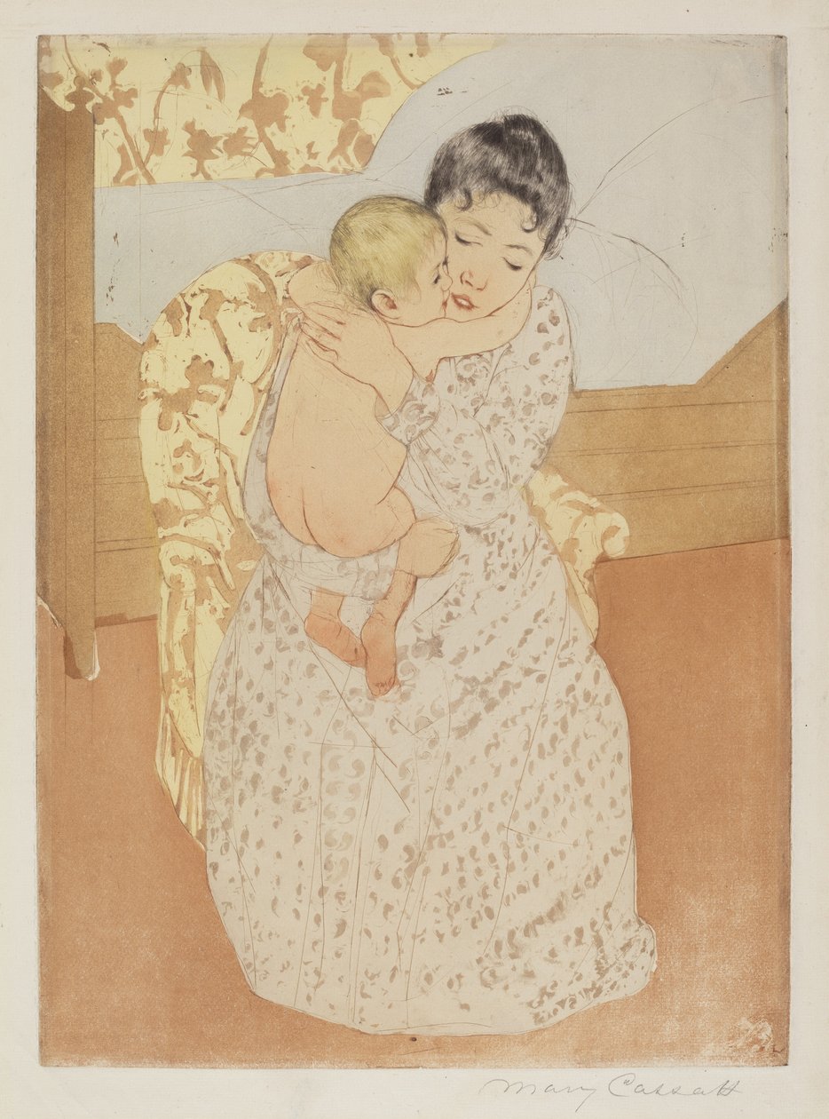 Anne Okşaması, c. 1891. by Mary Cassatt