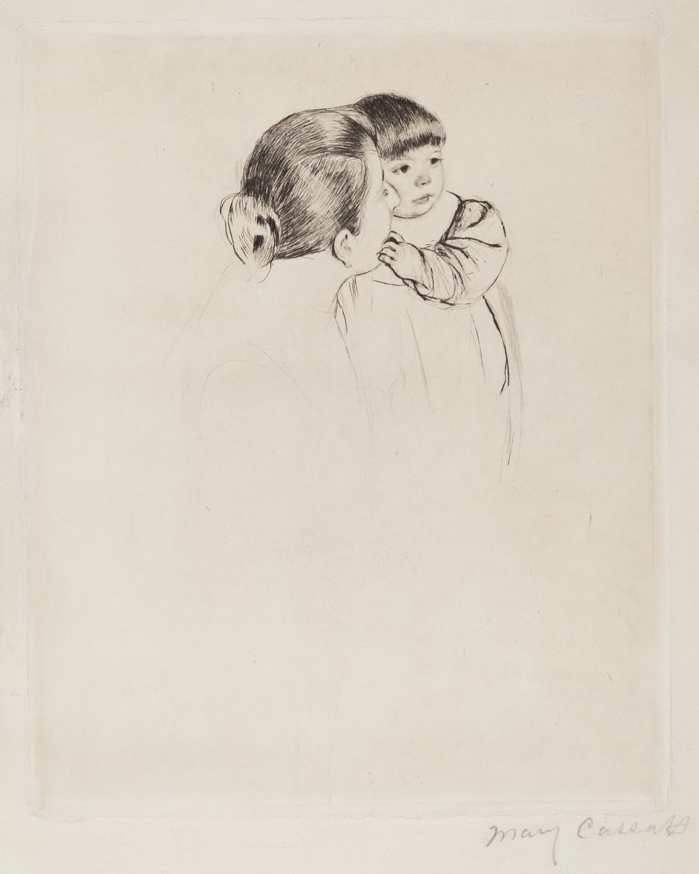 Köylü Anne ve Çocuğu, c. 1894. by Mary Cassatt
