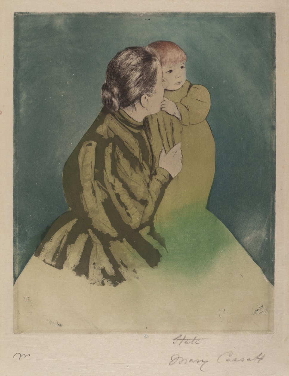Köylü Anne ve Çocuğu, c. 1894. by Mary Cassatt