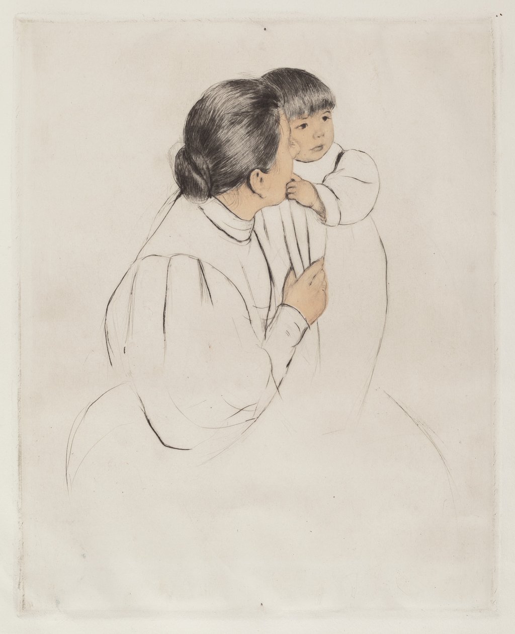 Köylü Anne ve Çocuğu, c. 1894. by Mary Cassatt