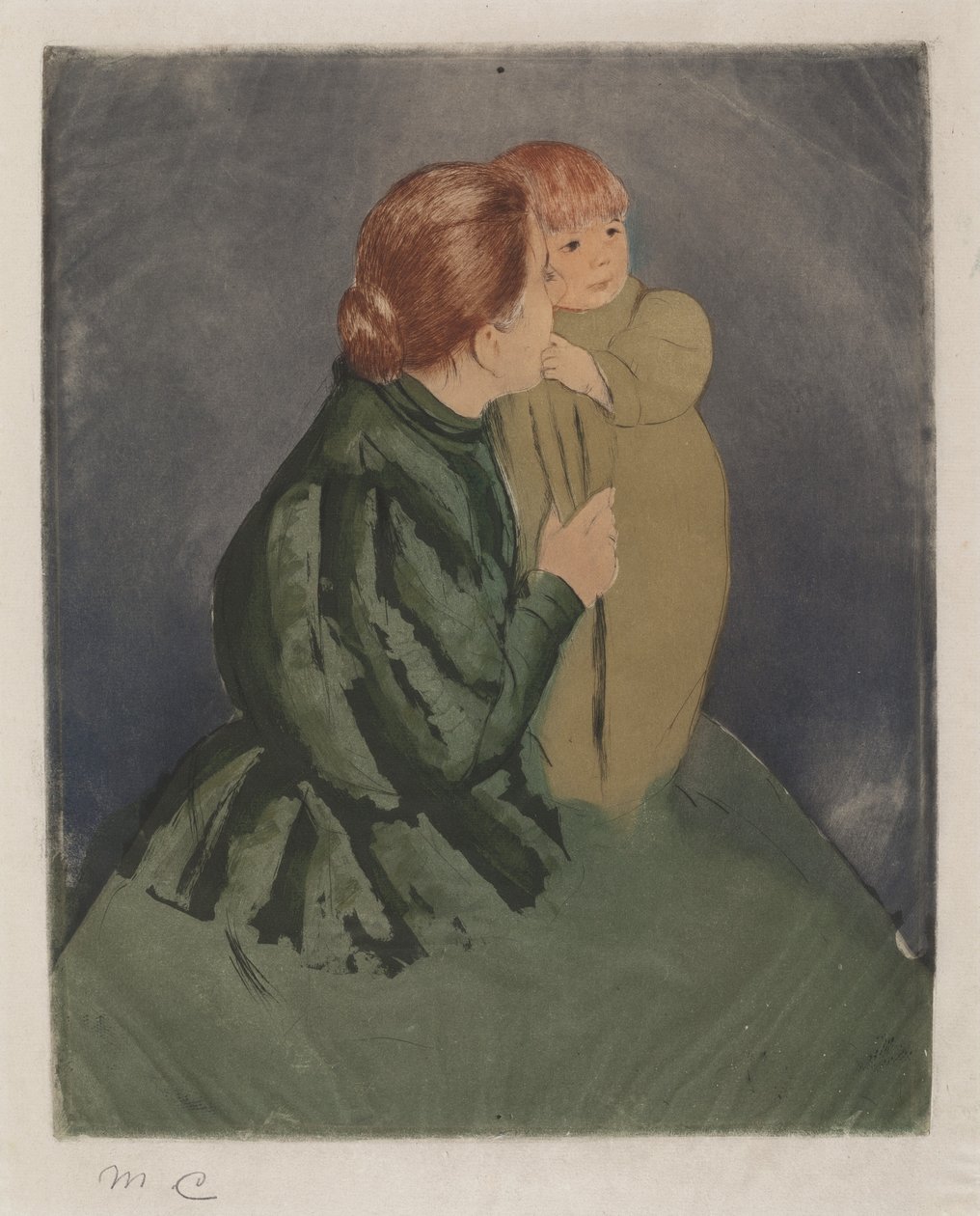 Köylü Anne ve Çocuğu, c. 1894. by Mary Cassatt