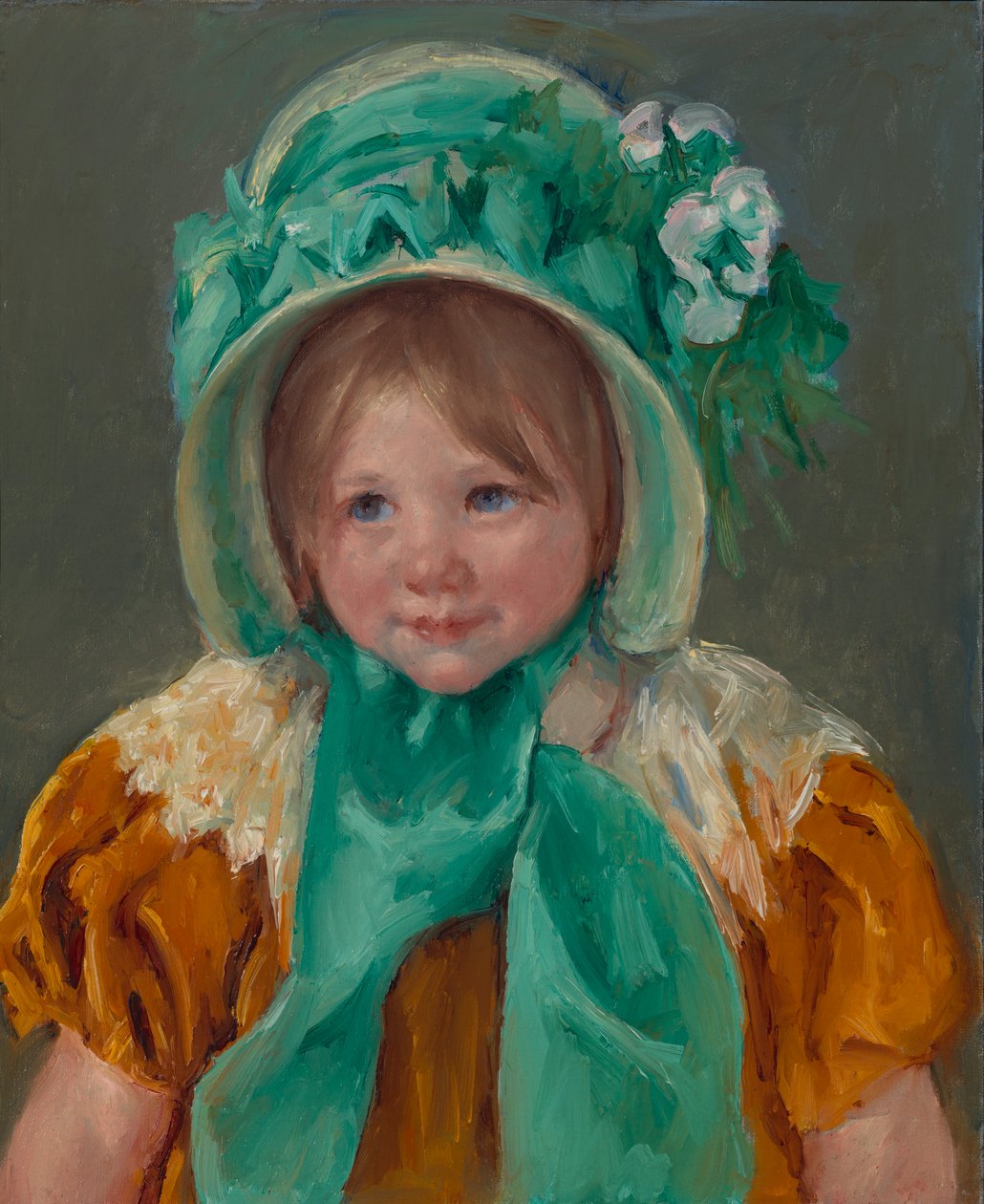 Yeşil Şapkalı Sara, ca. 1901. by Mary Cassatt