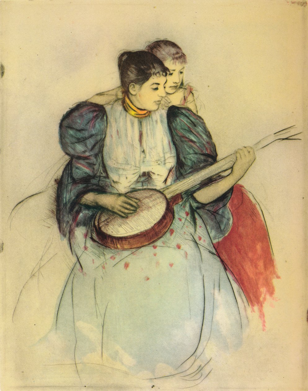 Banjo Dersi, 1893, 1946. by Mary Cassatt